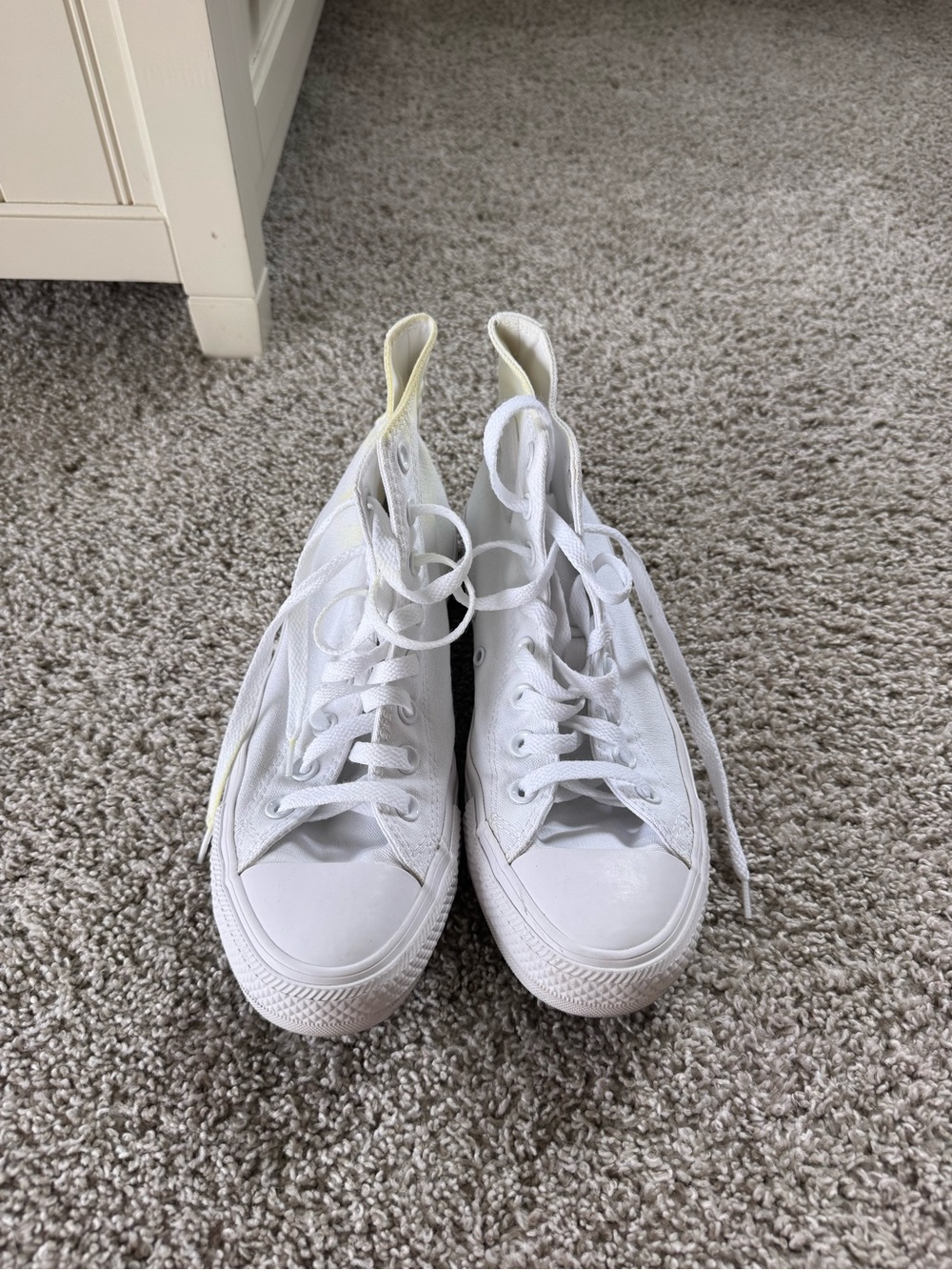 Converse High-Top Canvas Sneakers in White